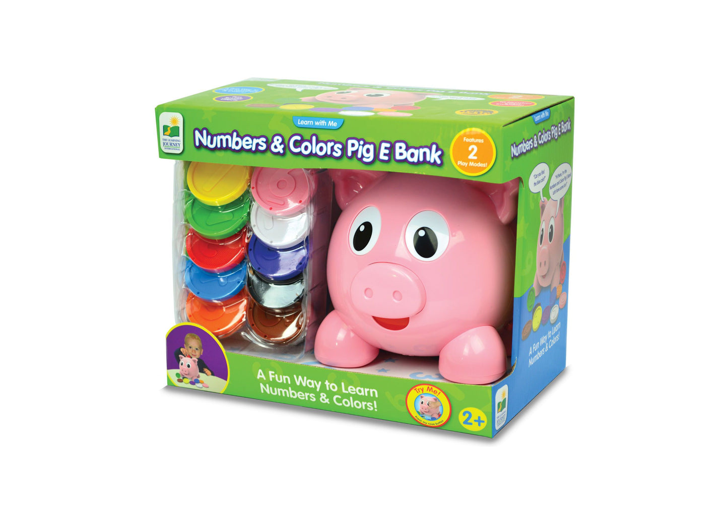 Learn with Me Interactive Numbers & Colors Pig E Bank Learning Toy