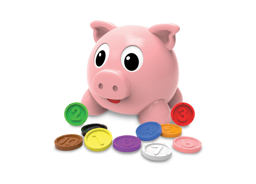 Learn with Me Interactive Numbers & Colors Pig E Bank Learning Toy