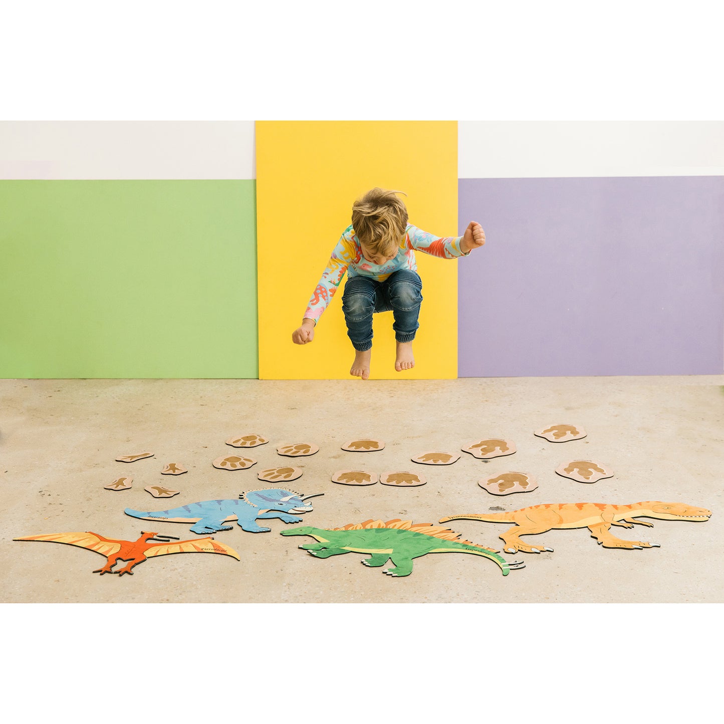 The Freckled Frog Dinosaur Adventure Play Mats for Kids