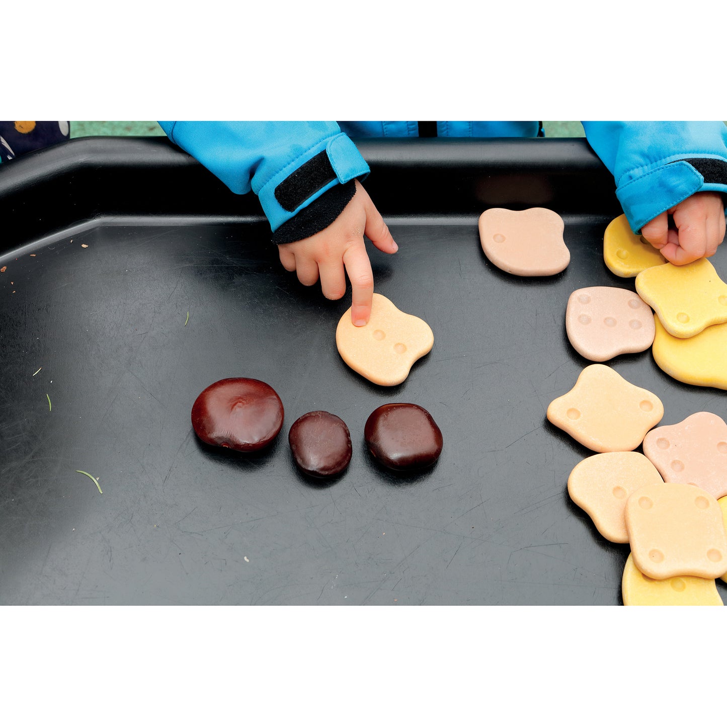 Yellow Door Tactile Array Stones - Sensory Counting Toy - Multicolor