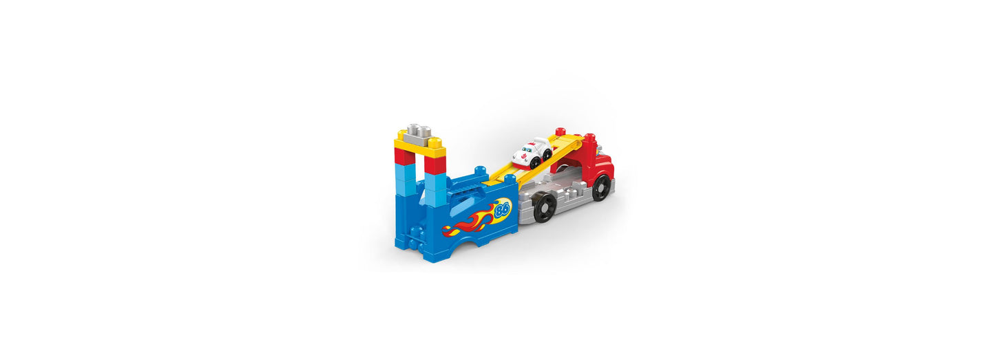 Mega Bloks Build & Race Rig with Sound Effects and Storage