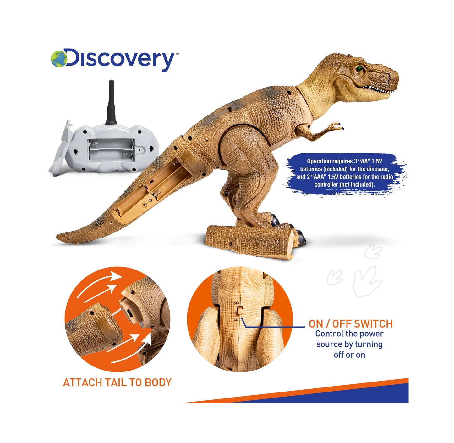 Discovery Kids Toy RC Dinosaur - Dinosaur Toy