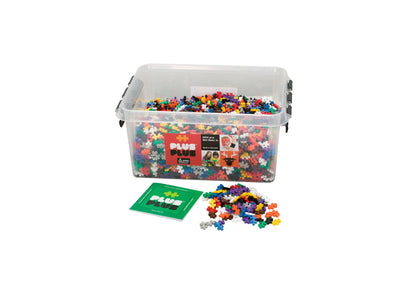 Plus-Plus School Set - 3600 Pieces in Basic Colors, Creative Building Toy