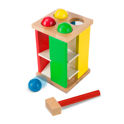 Melissa & Doug Pound and Roll Tower - Colorful Wooden Hammering Toy