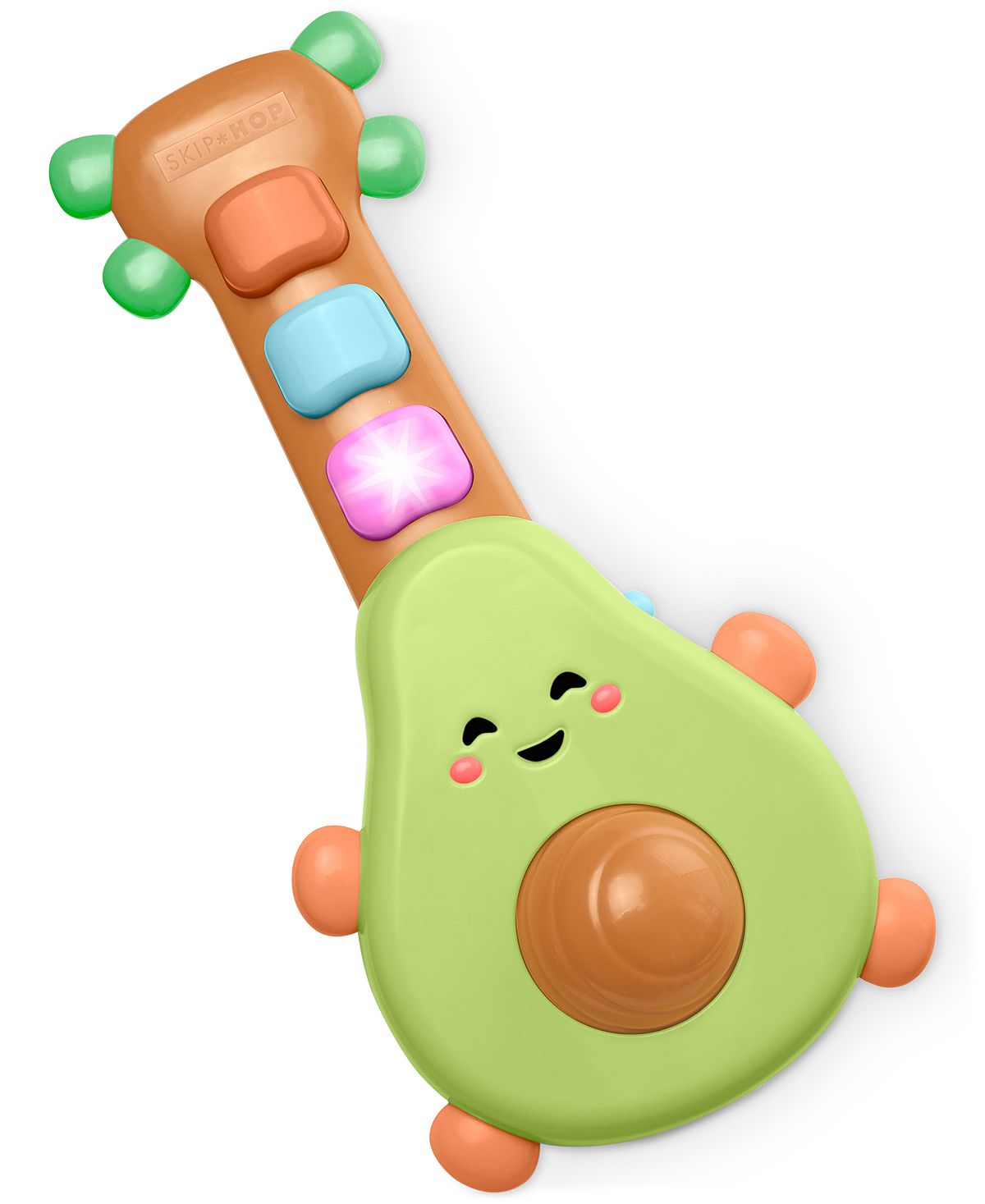 Skip Hop Farmstand Avocado Rock-A-Mole Guitar Toy