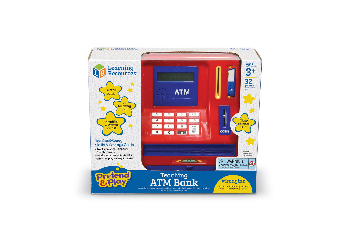 Learning Resources Pretend & Play Teaching ATM Bank - Interactive Educational Toy