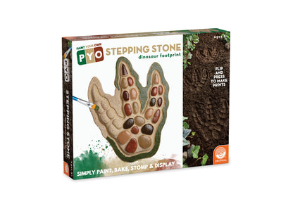 MindWare Dinosaur Footprint Paint-Your-Own Stepping Stone Kit