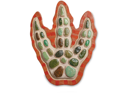 MindWare Dinosaur Footprint Paint-Your-Own Stepping Stone Kit