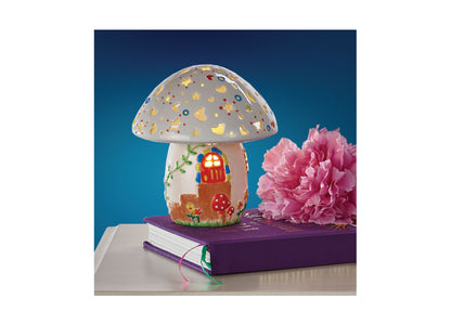 MindWare Paint Your Own Porcelain Fairy House Light Kit