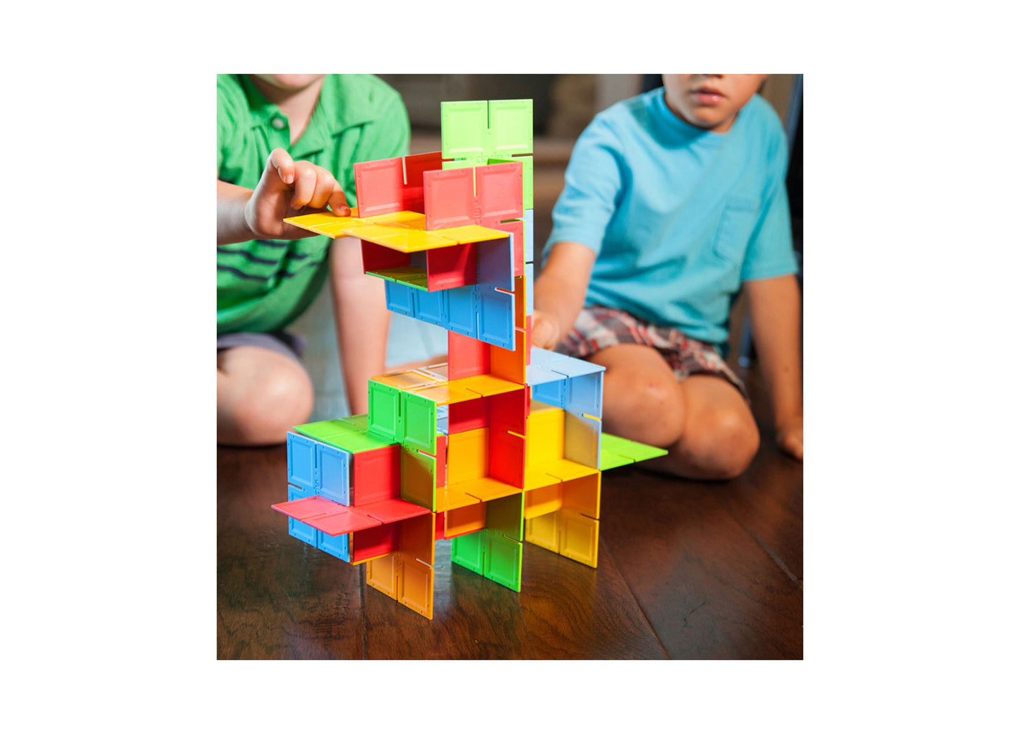 Fat Brain Toy Co. Dado Squares Interlocking Building Set - 35 Pieces