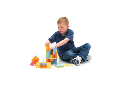 Fat Brain Toy Co. Dado Squares Interlocking Building Set - 35 Pieces