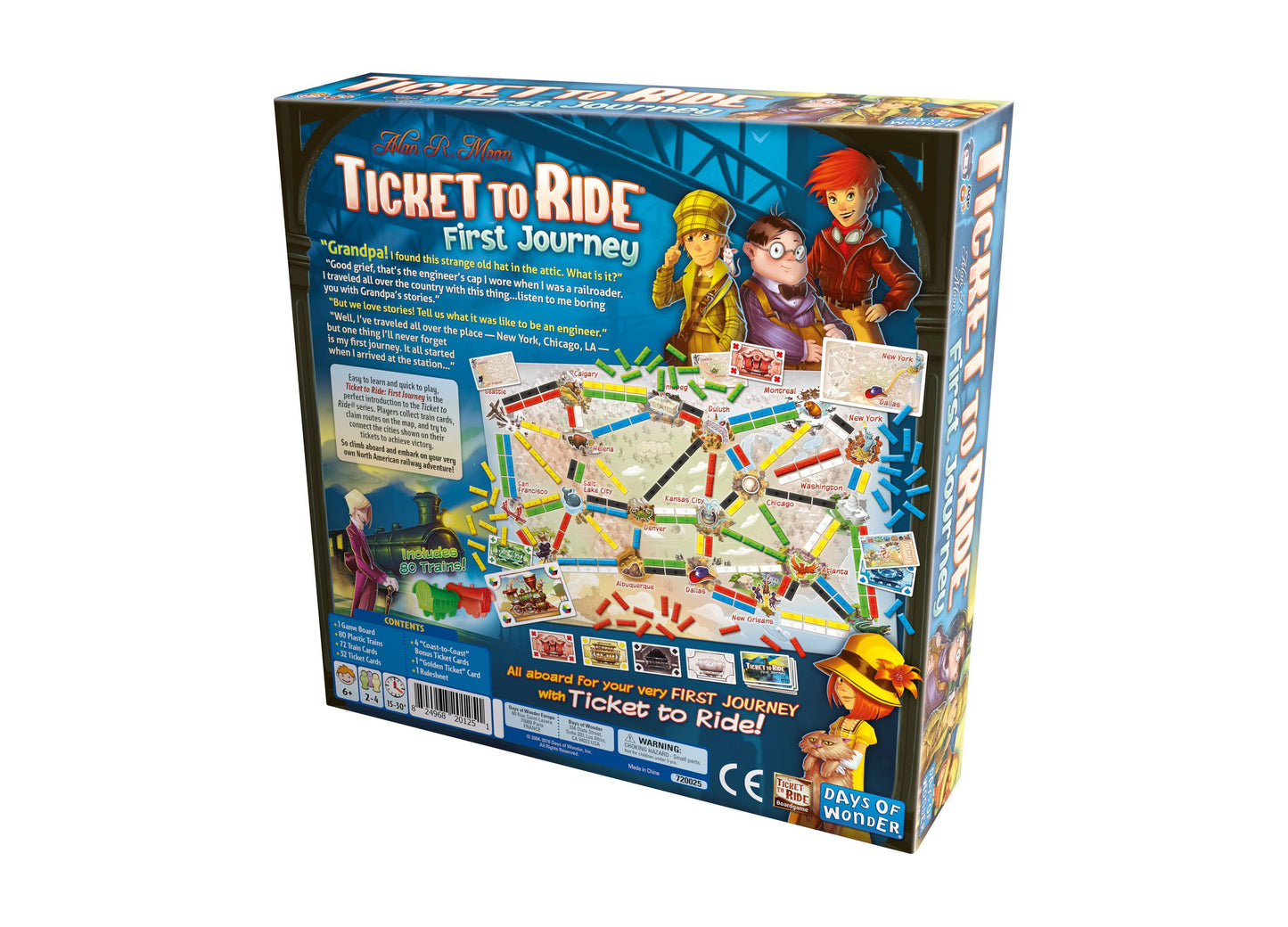 Ticket to Ride: First Journey USA Map Board Game