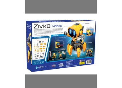 Elenco TEACH TECH Zivko the Robot Kit - Interactive AI Hexiped Robot