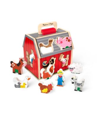 Melissa & Doug Take Along Sorting Barn - Interactive Farm-Themed Toy