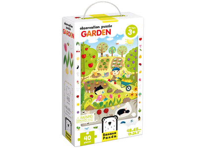 Banana Panda Garden Observation Puzzle - 40 pc