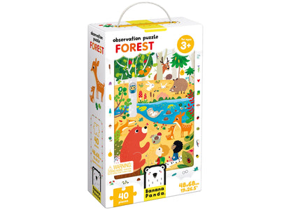 Banana Panda Forest Adventure Observation Puzzle - 40 pcs