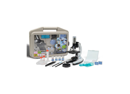 Discovery #MINDBLOWN Microscope Exploration Set, 48-Piece with Metal Case