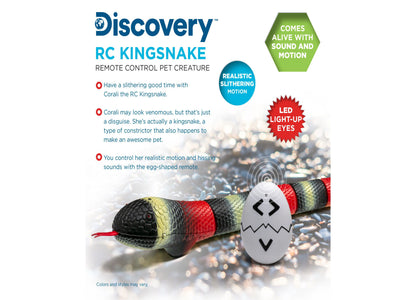 Discovery Kids Remote Control Lifelike King Snake Toy with LED Eyes