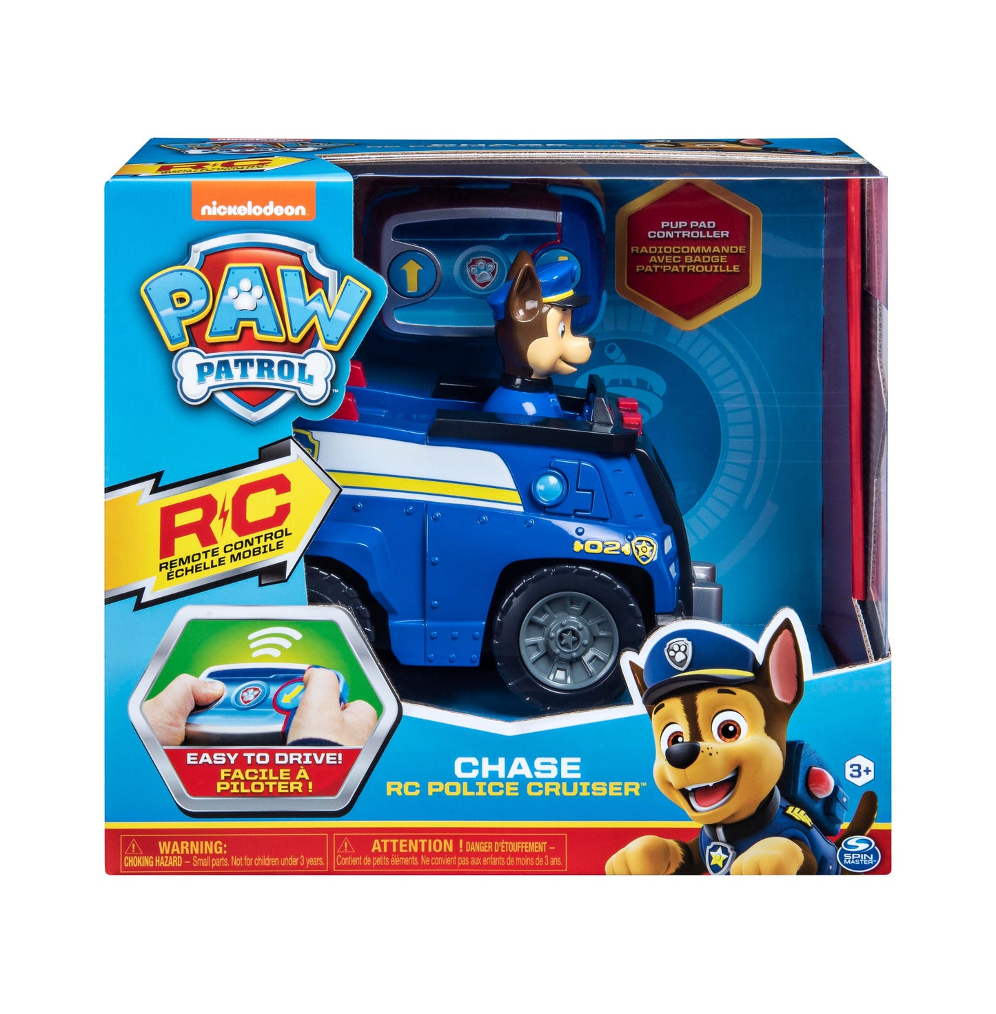 Paw Patrol Chase RC Police Cruiser with Easy-to-Use Pup Pad Controller