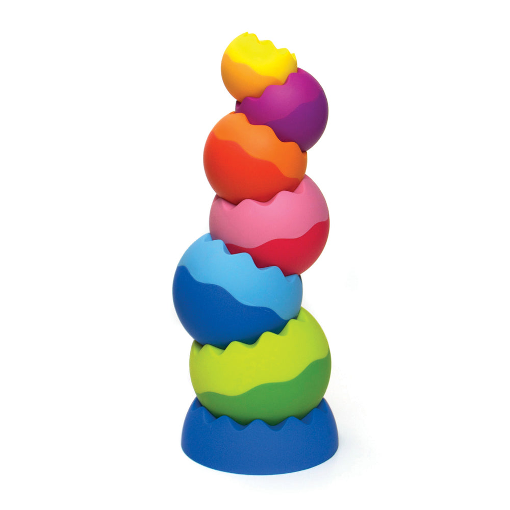 Fat Brain Toy Co. Tobbles Neo - Vibrant Stacking Spheres