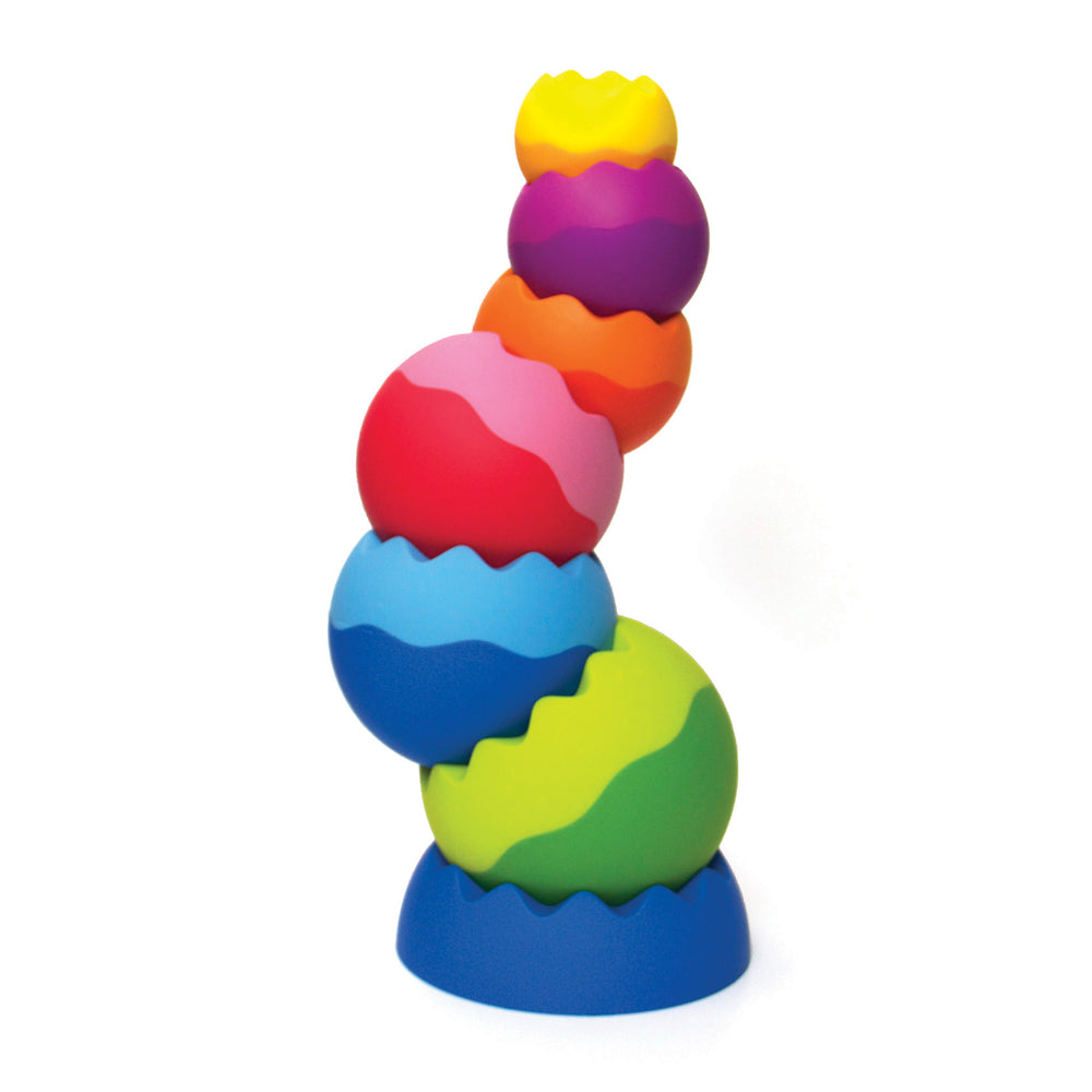 Fat Brain Toy Co. Tobbles Neo - Vibrant Stacking Spheres