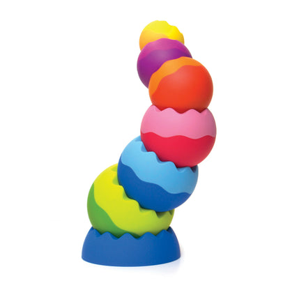 Fat Brain Toy Co. Tobbles Neo - Vibrant Stacking Spheres