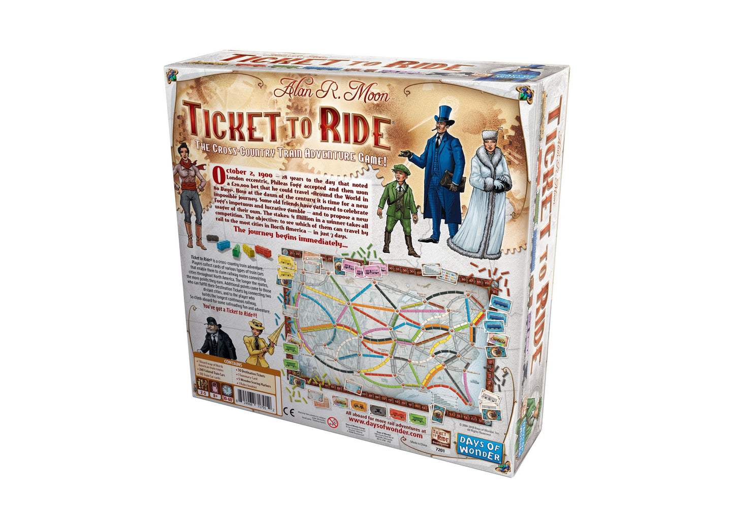 Ticket to Ride North American Adventure Board Game