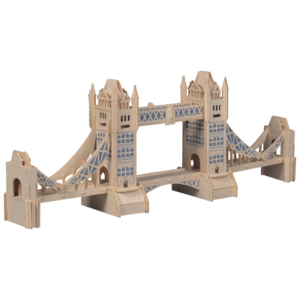 Puzzled London Tower Bridge 3D Wooden Puzzle - 104 pc