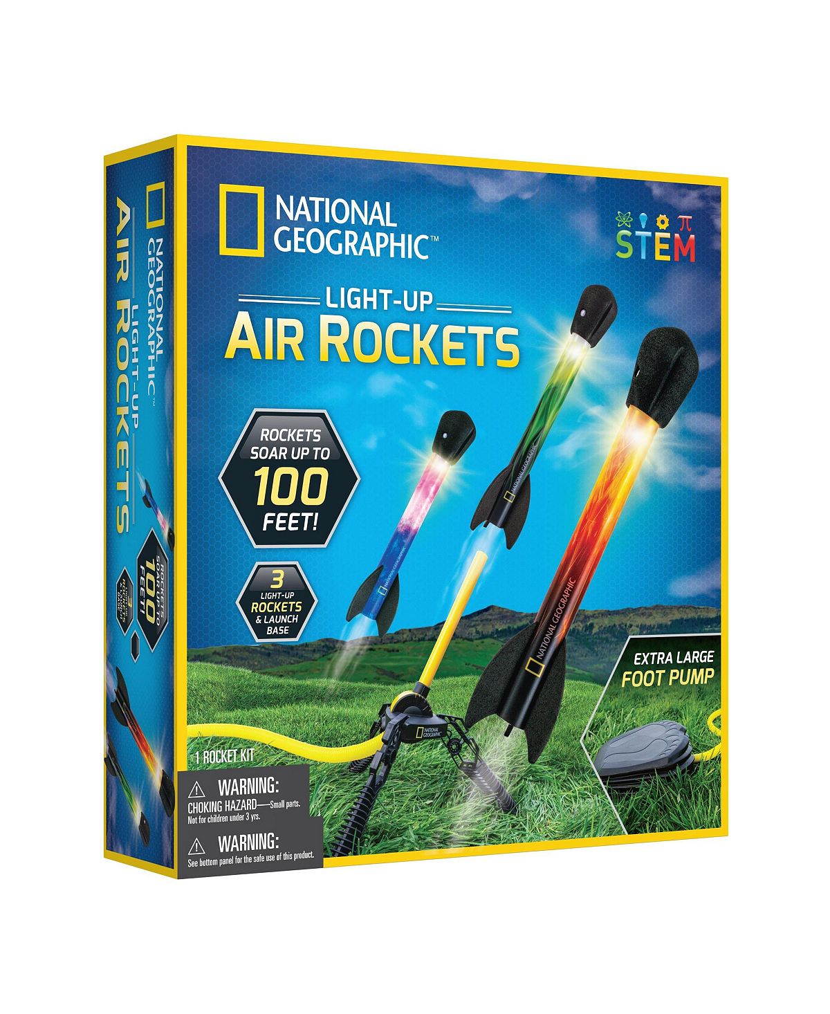 National Geographic Light-Up Air Rockets STEM Kit