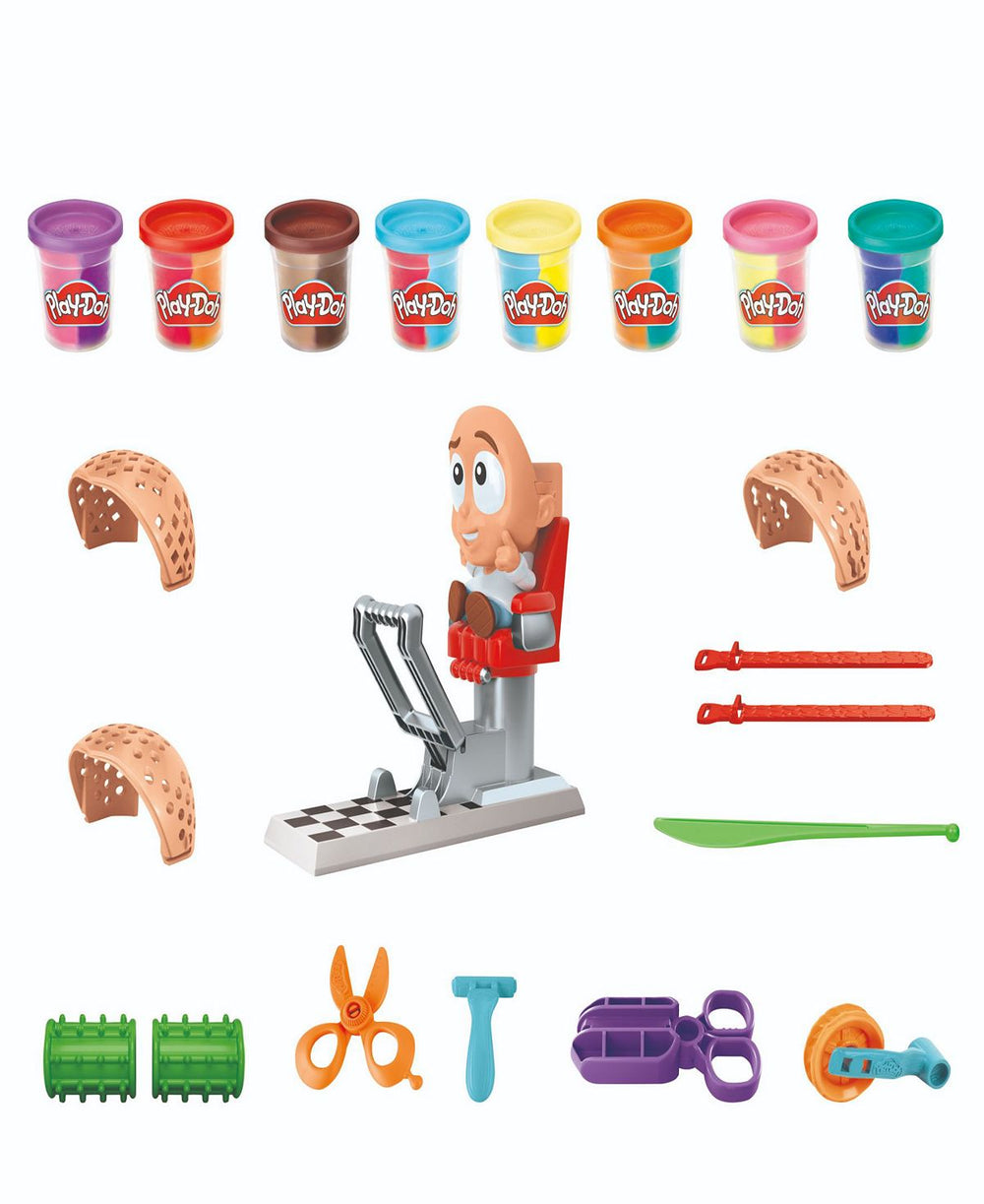 Play-Doh Crazy Cuts Stylist Hair Salon Playset with 8 Tri-Color Cans