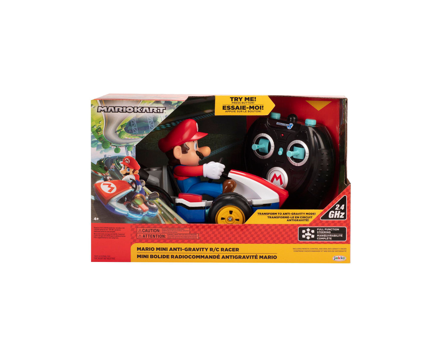 Jakks Super Mario Nintendo Mini - Anti-Gravity Remote Control Mario Kart Toy