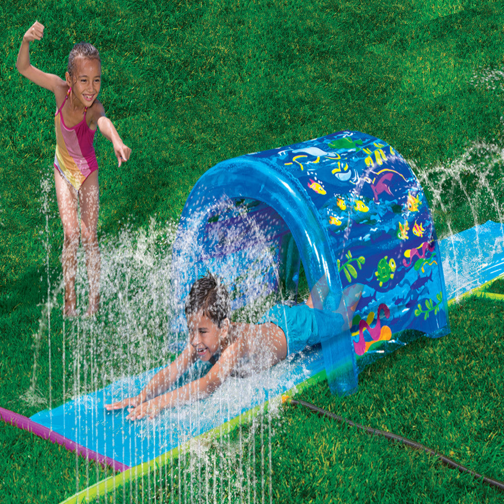 Banzai Splash 'N Slide Sprinkler Park - Ultimate Backyard Water Fun