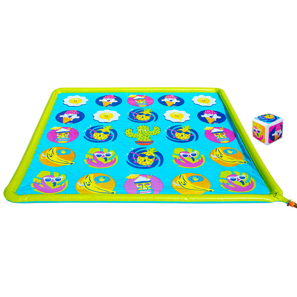 Banzai 64 Inch Playmat & Twist 'N Turn Challenge Sprinkler Game - Outdoor Fun