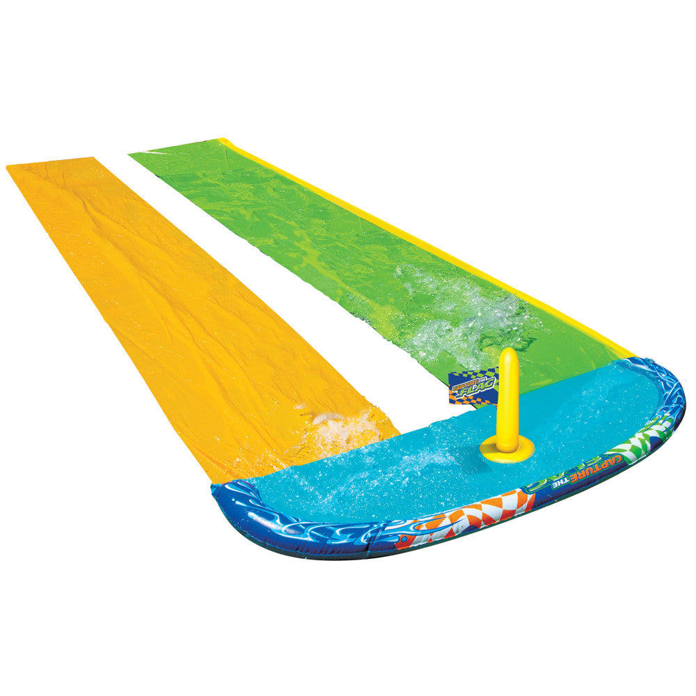 Banzai 16ft Capture The Flag Racing Water Slide - Dual Lane Outdoor Fun