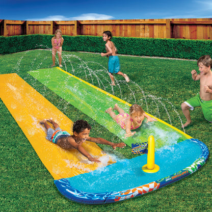 Banzai 16ft Capture The Flag Racing Water Slide - Dual Lane Outdoor Fun