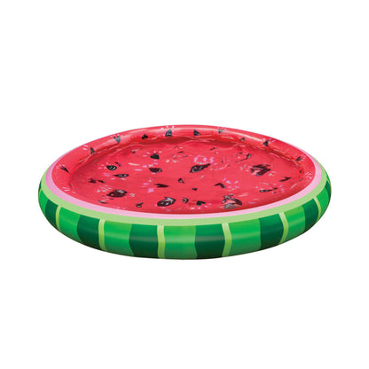 Banzai Watermelon Splash Inflatable Pool, 60-inch Diameter, Summer Outdoor Fun