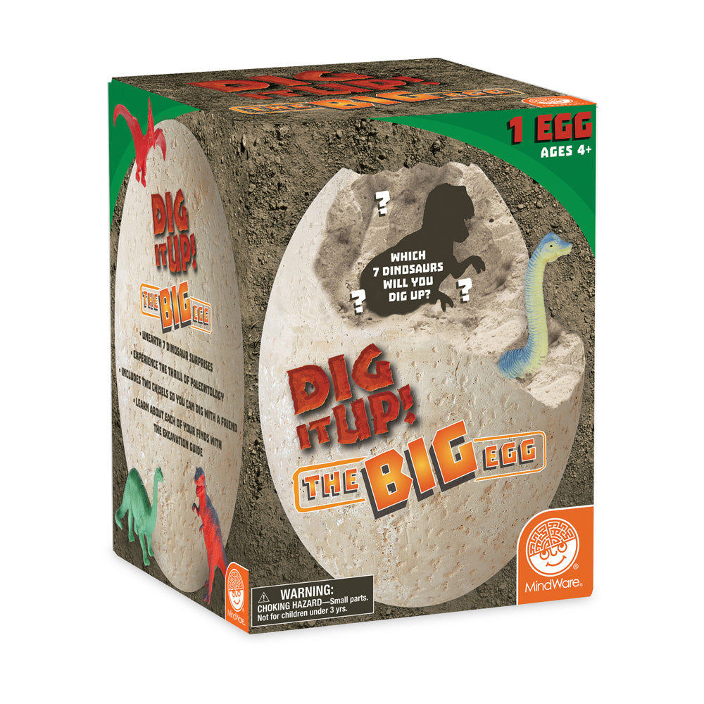 MindWare Dig It Up! - The Big Egg Dinosaur Excavation Kit