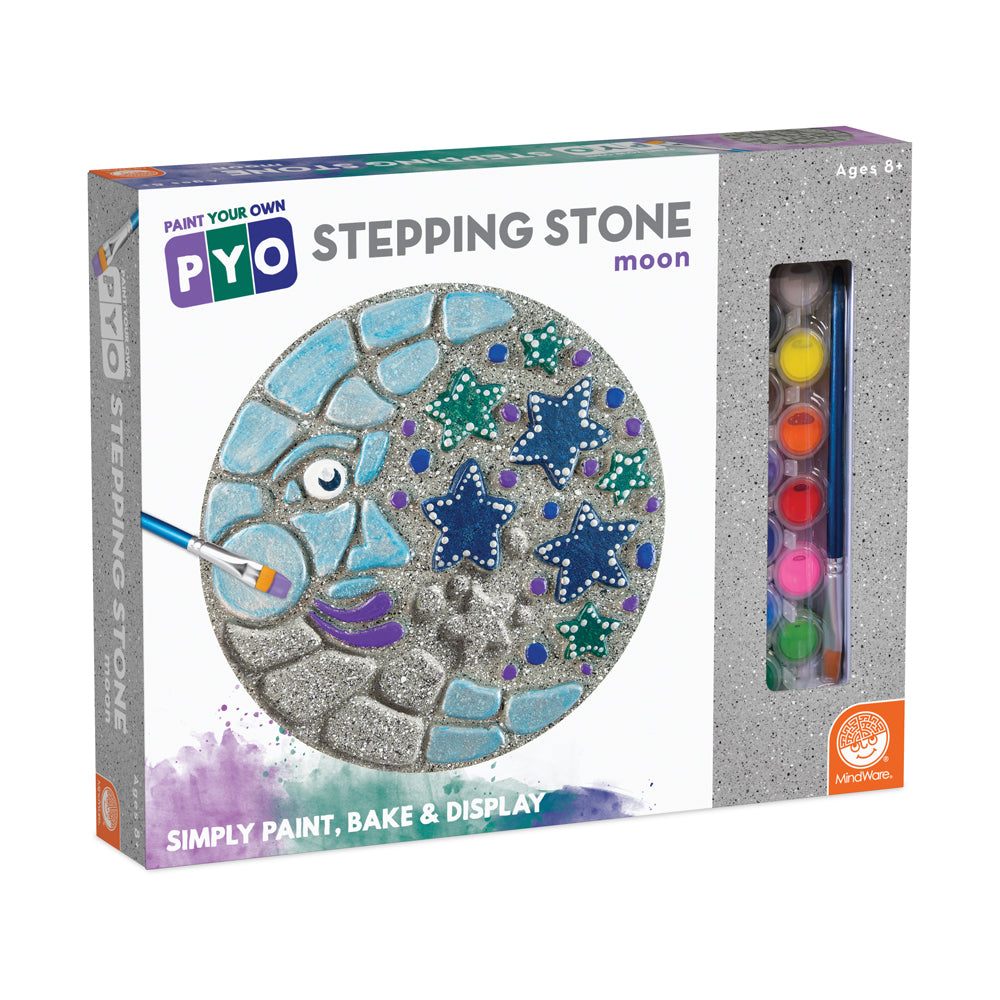 MindWare Paint Your Own Celestial Moon Stepping Stone Kit