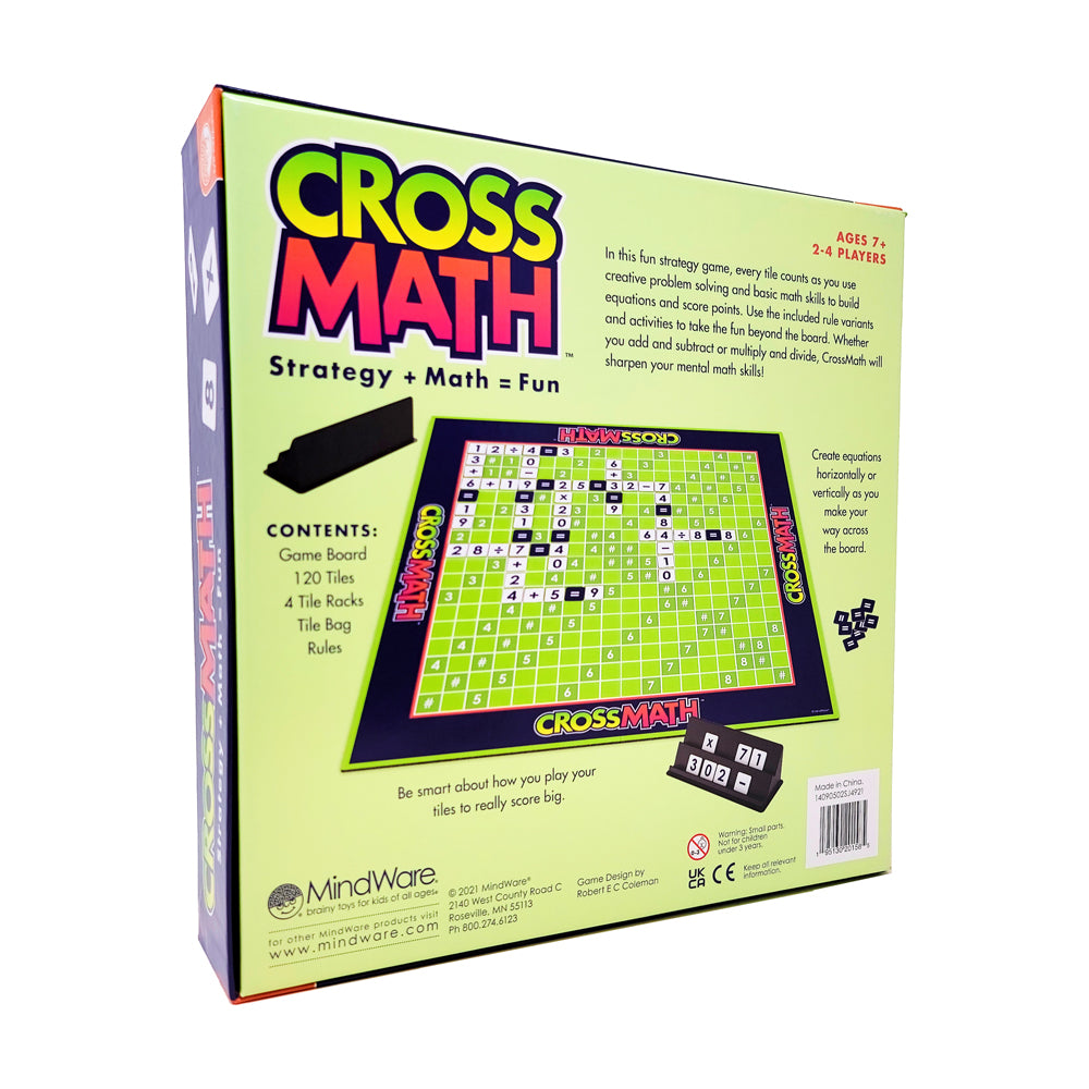 CrossMath MindWare Educational Board Game