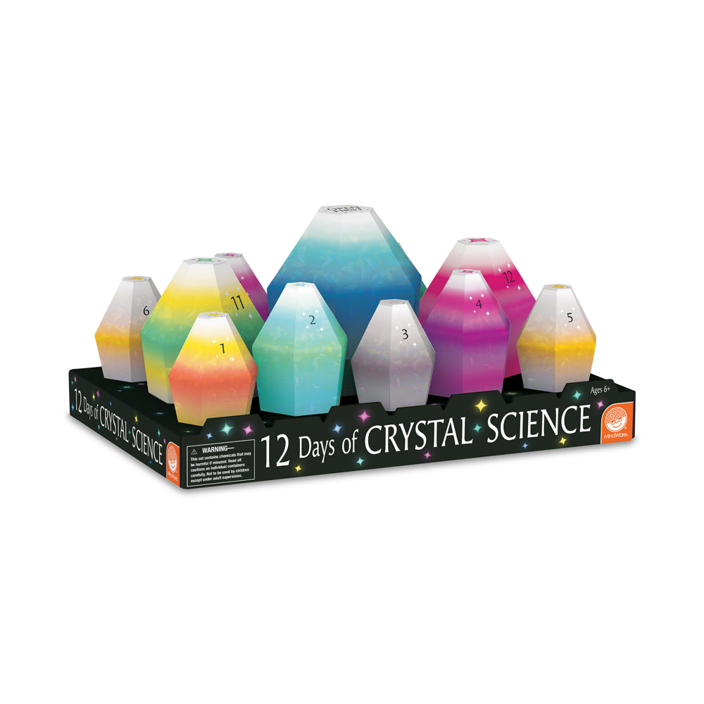 MindWare 12 Days of Crystal Science Kit - Holiday Themed Experiments