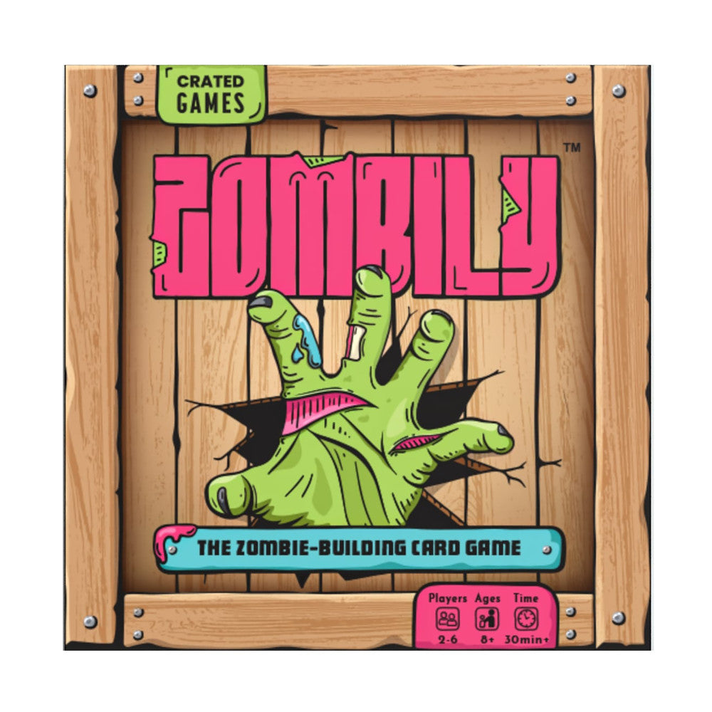 Zombily Zombie Building Card Game - Strategic Family Fun, 2-6 Players, Ages 14+