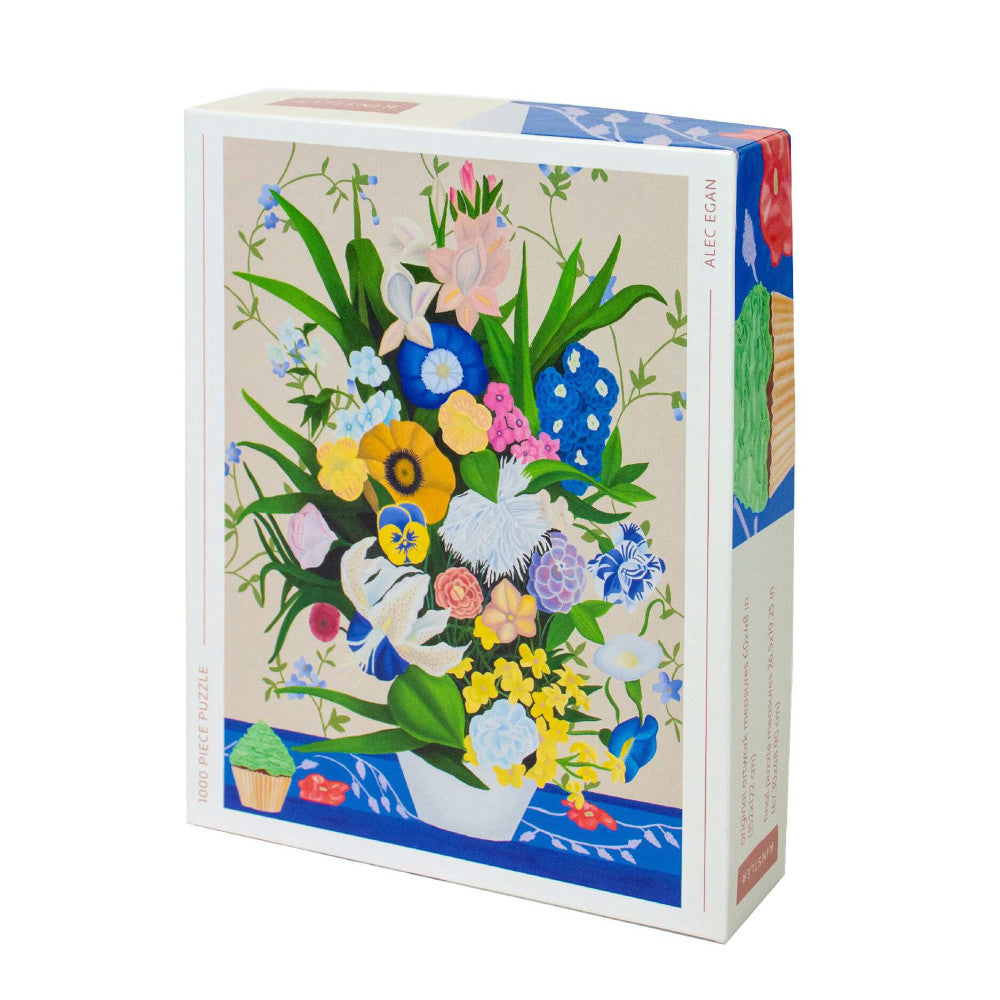 Kinstler Bouquet with Cupcake Dessert Jigsaw Puzzle - 1000 pc