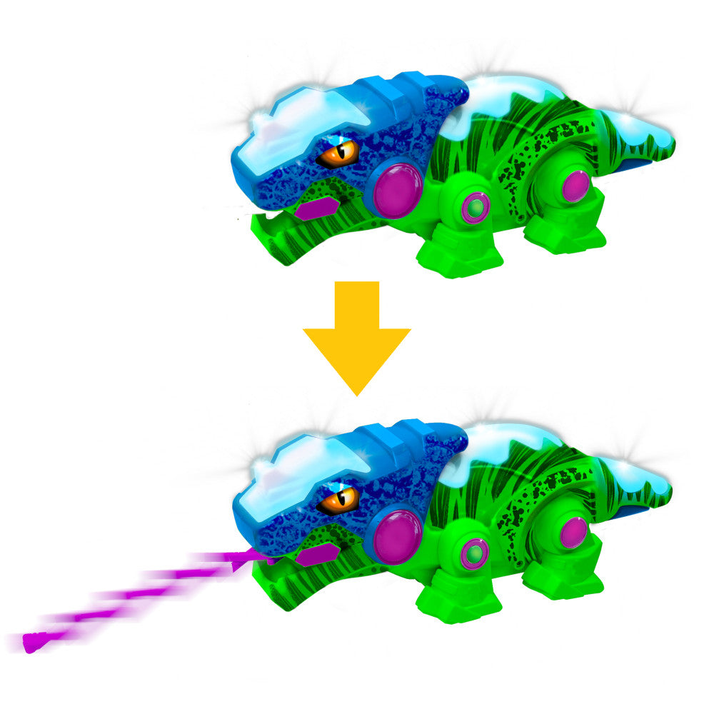 MukikiM: Kool Kreepers: RC-Rex - Green & Blue - Color-Changing Toy, Kids 3+