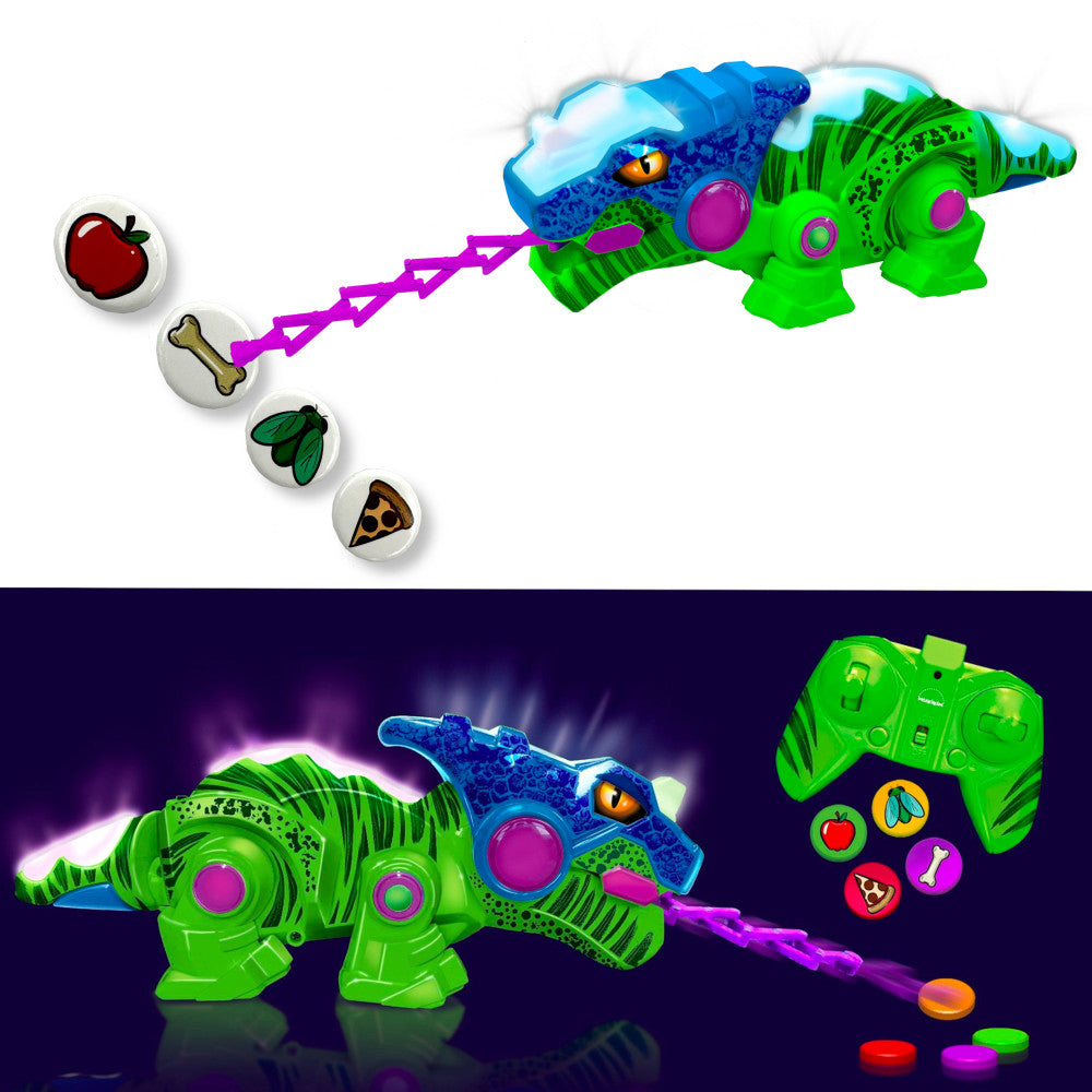 MukikiM: Kool Kreepers: RC-Rex - Green & Blue - Color-Changing Toy, Kids 3+