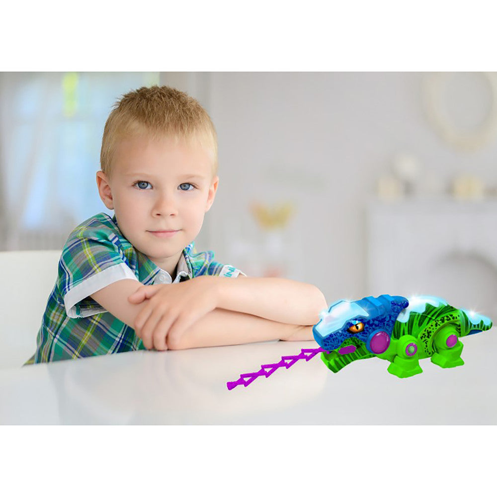 MukikiM: Kool Kreepers: RC-Rex - Green & Blue - Color-Changing Toy, Kids 3+