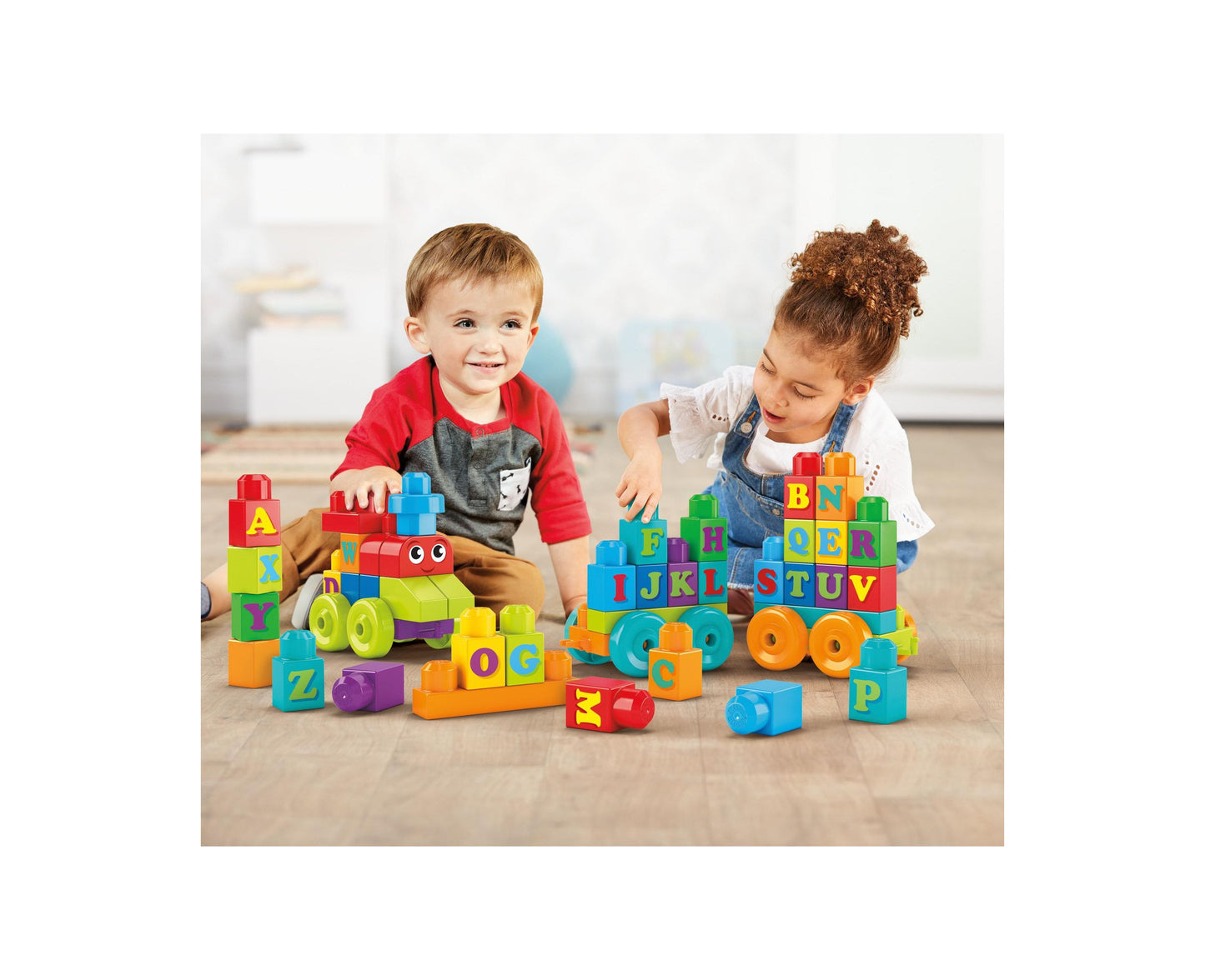 Mega Bloks First Builders 60-Piece ABC Learning Train Set