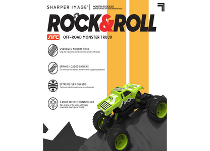 Sharper Image RC Monster Rockslide - 2.4 GHz Off-Road Monster Truck - Green