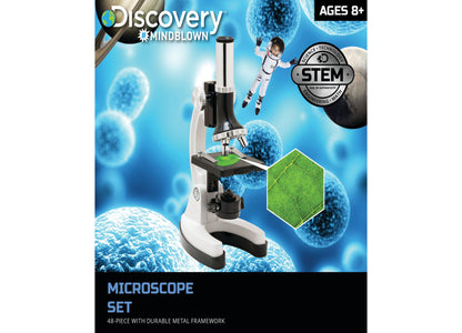 Discovery #MINDBLOWN Microscope Exploration Set, 48-Piece with Metal Case