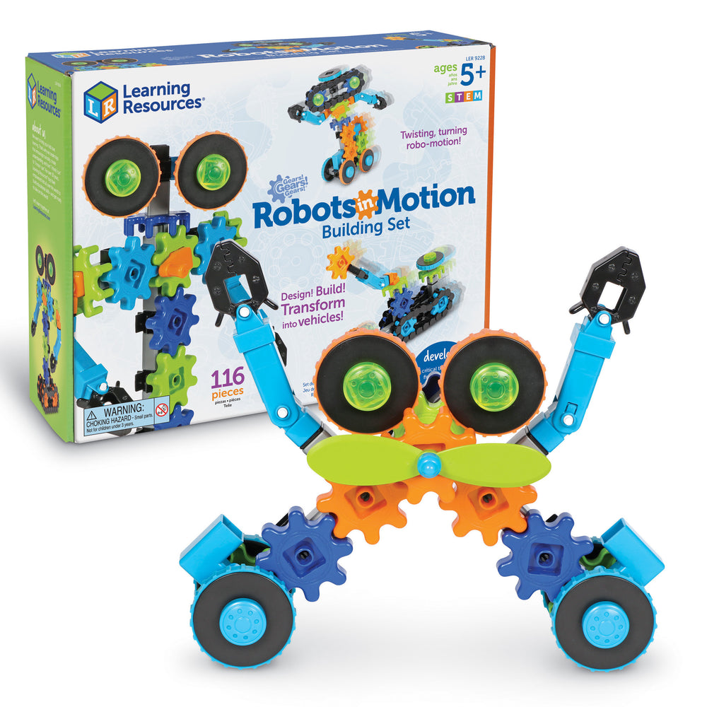 Learning Resources Gears! Gears! Gears! Robots in Motion - STEM Building Set