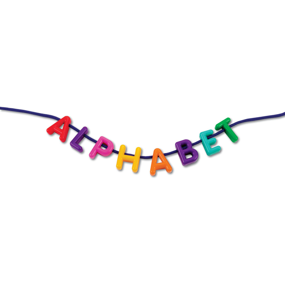 Learning Resources Alphabet Lacing Set - Uppercase Plastic Letters, 260 Pieces with 15 Laces